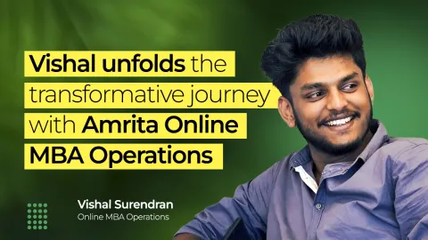 Vishal Surendran, Online MBA Operations